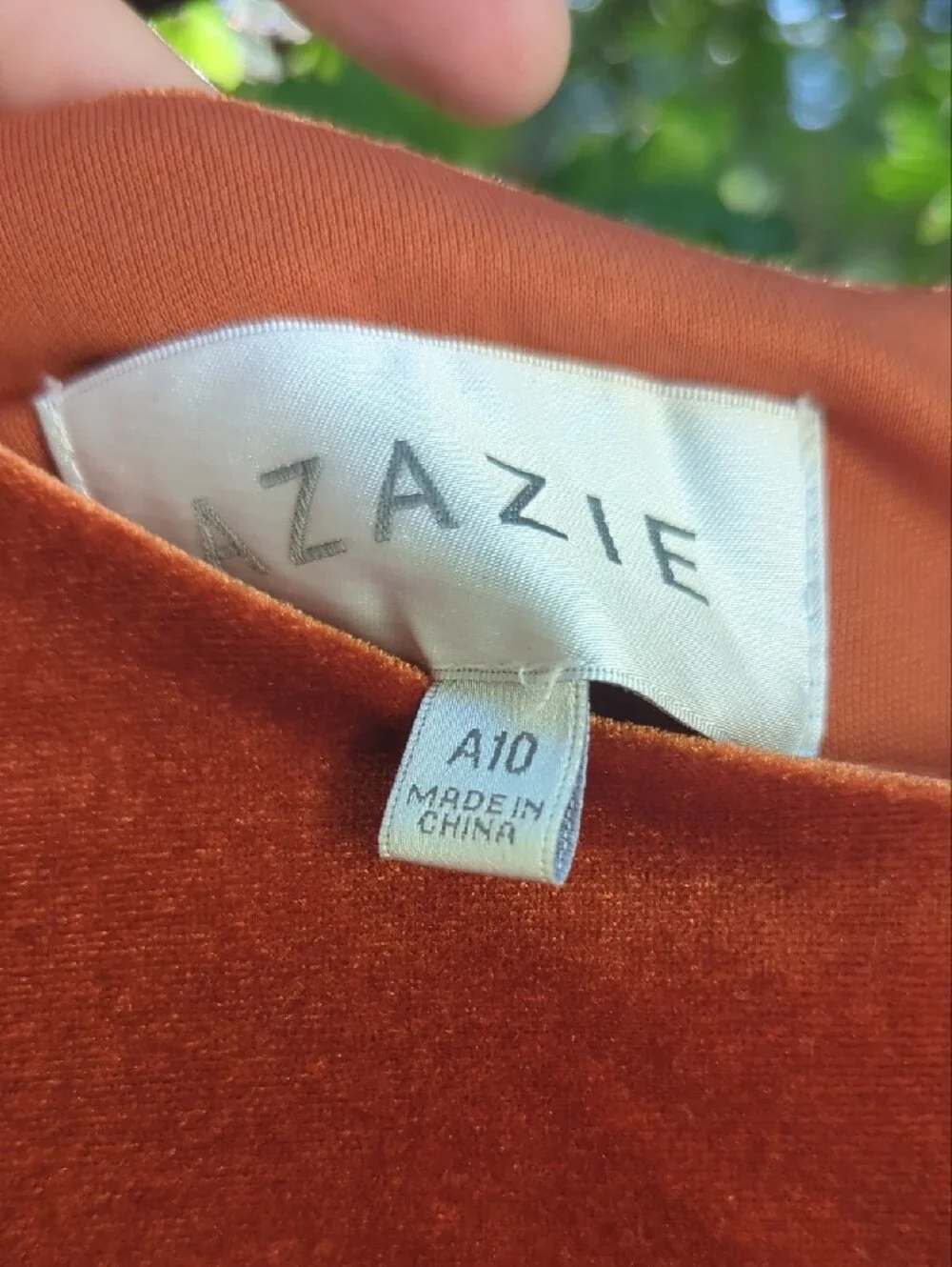AZAZIE DAPHNE BURNT ORANGE BRIDESMAID DRESS - Picture 2 of 6